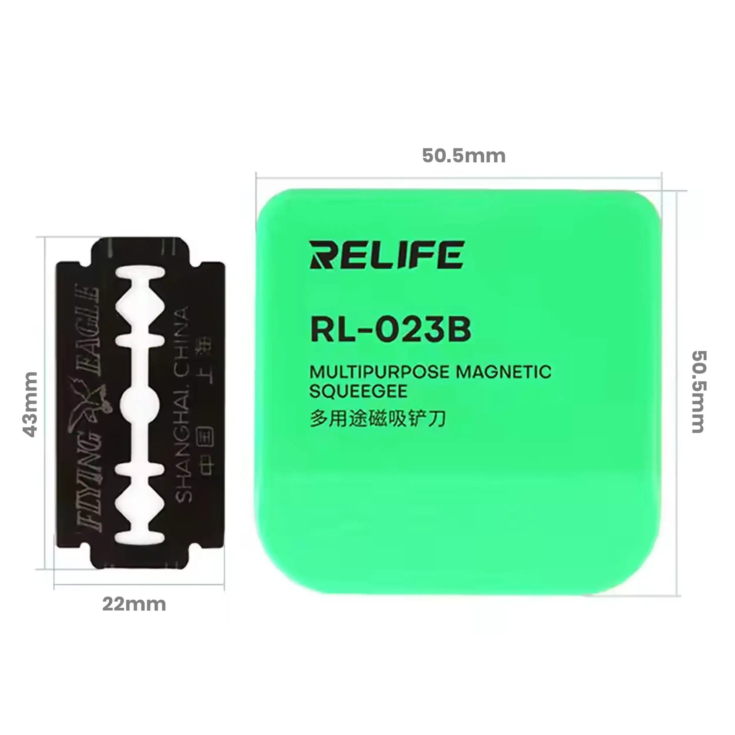 Relife RL-023B Magnetisches Squeegee-Öffnungswerkzeug für Smartphones/Tablets