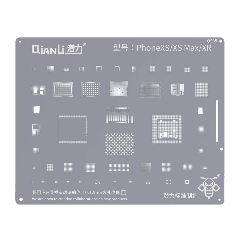 Bumblebee Schablone (QS05) für iPhone XR / XS / XS Max (Qianli)