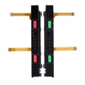 Plastic Rail (Right+Left) with Flex Cable for Nintendo Switch (Pink / Green)