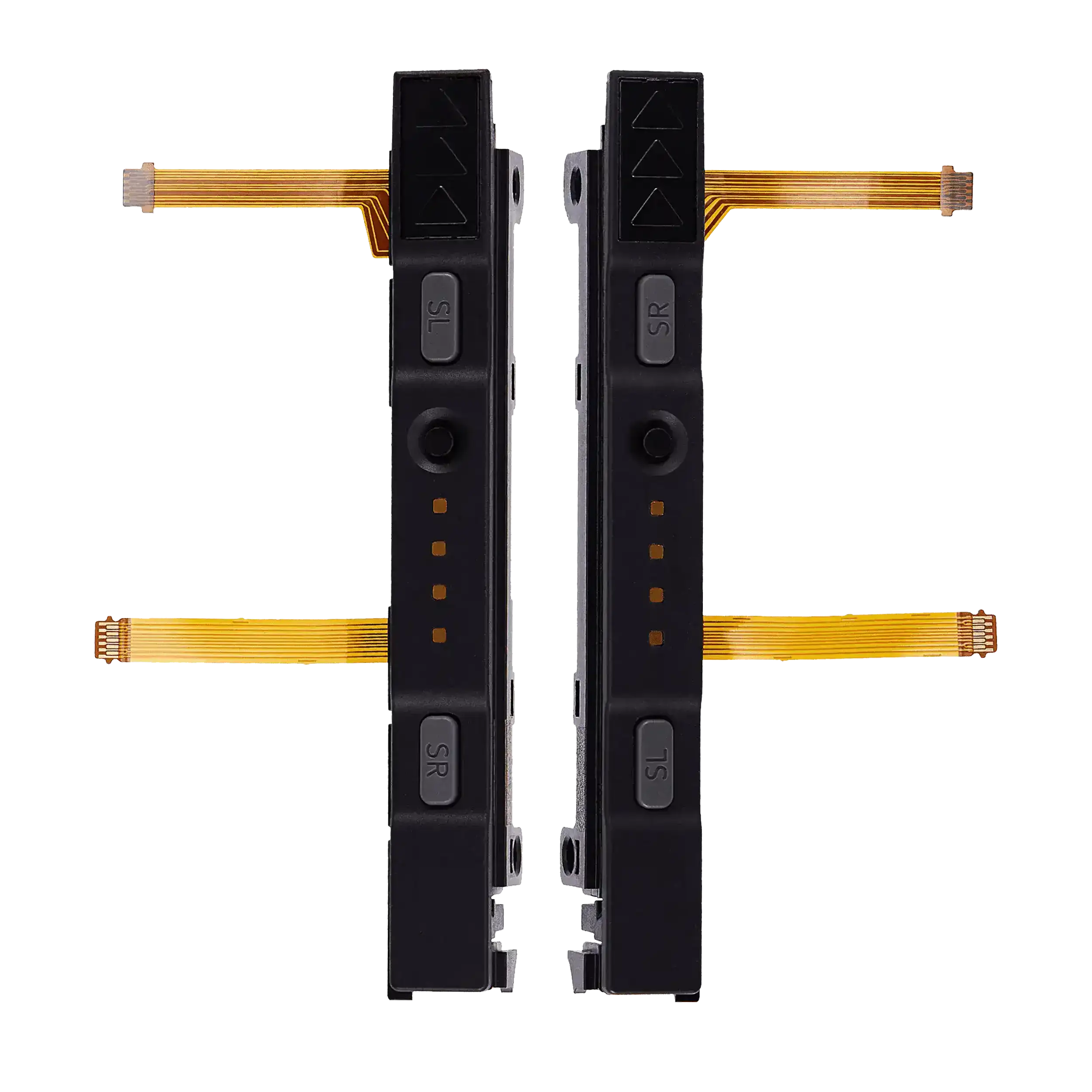 Plastic Rail (Right+Left) with Flex Cable for Nintendo Switch (Grey)