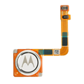 Home Button with Fingerprint Sensor Flex Cable for Motorola Moto G7 (XT1962 / 2019) Original Clear White