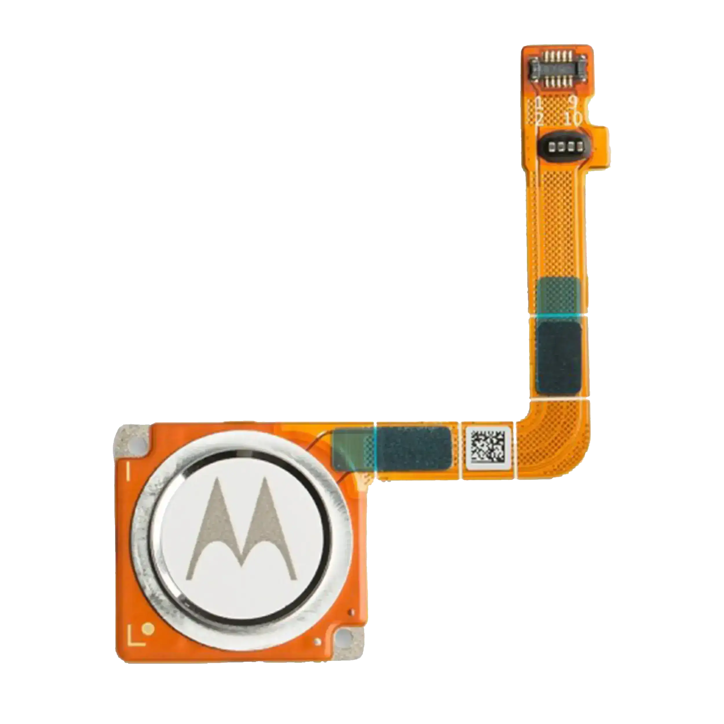 Home Button with Fingerprint Sensor Flex Cable for Motorola Moto G7 (XT1962 / 2019) Original Clear White