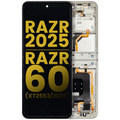 OLED-Display mit Rahmen für Motorola Razr 60 Generalüberholt Lightest Sky