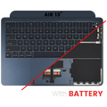 Upper Back Cover/Frame and Keyboard for MacBook Air 13" (A3113 / Mid 2024) (Midnight) (US Keyboard)