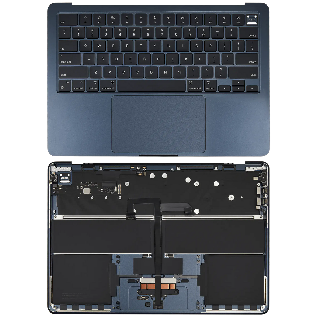 Upper Back Cover/Frame and Keyboard for MacBook Air 13" (A3113 / Mid 2024) (Midnight) (US Keyboard)