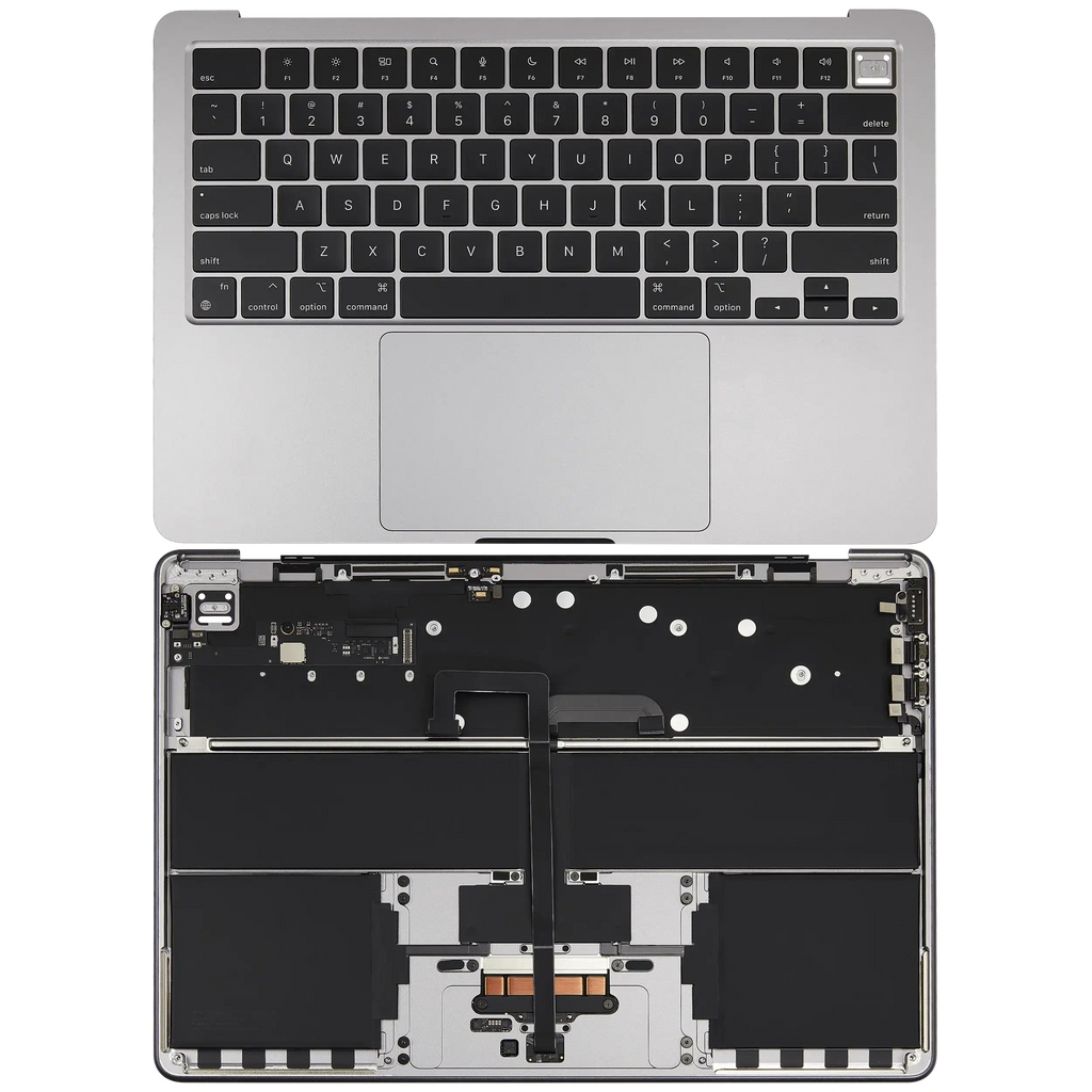 Top Case with Battery and Keyboard for MacBook Air 13" (A3113 / Mid 2024) (Space Gray) (US Keyboard)