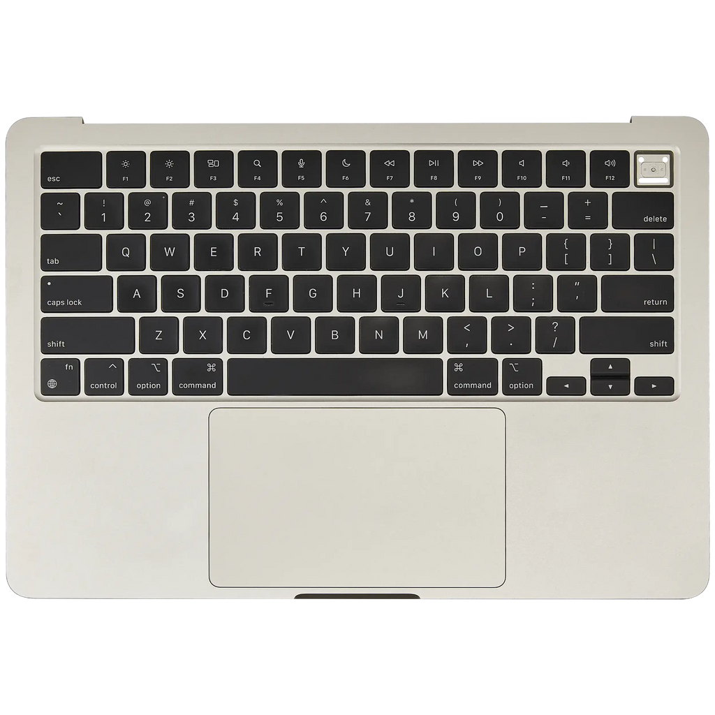 Top Case with Battery and Keyboard for MacBook Air 13" (A3113 / Mid 2024) (Starlight) (US Keyboard)