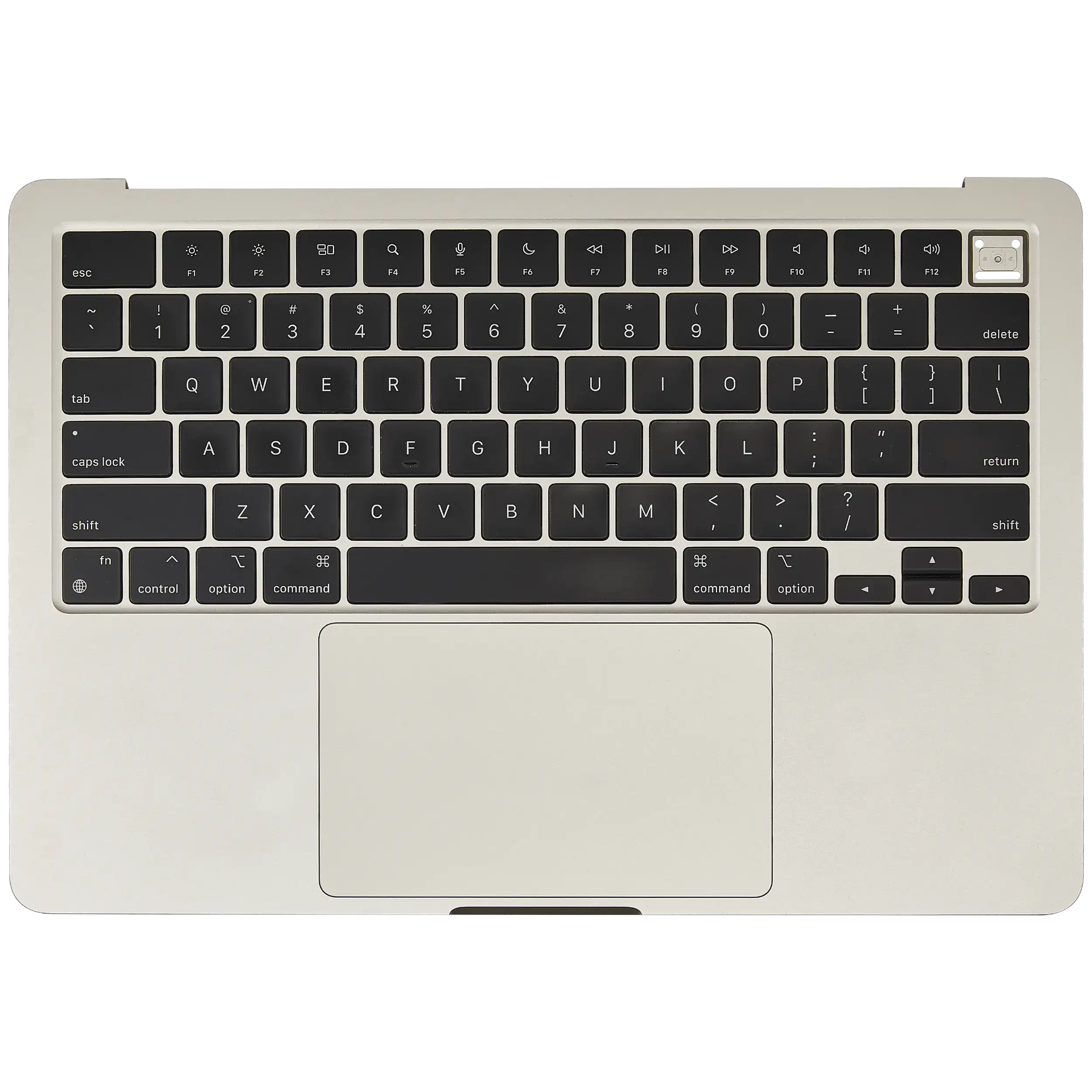 Top Case with Battery and Keyboard for MacBook Air 13" (A3113 / Mid 2024) (Starlight) (US Keyboard)