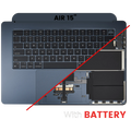 Apple MacBook Air 15" A3114 Topcase Akku Tastatur Midnight US
