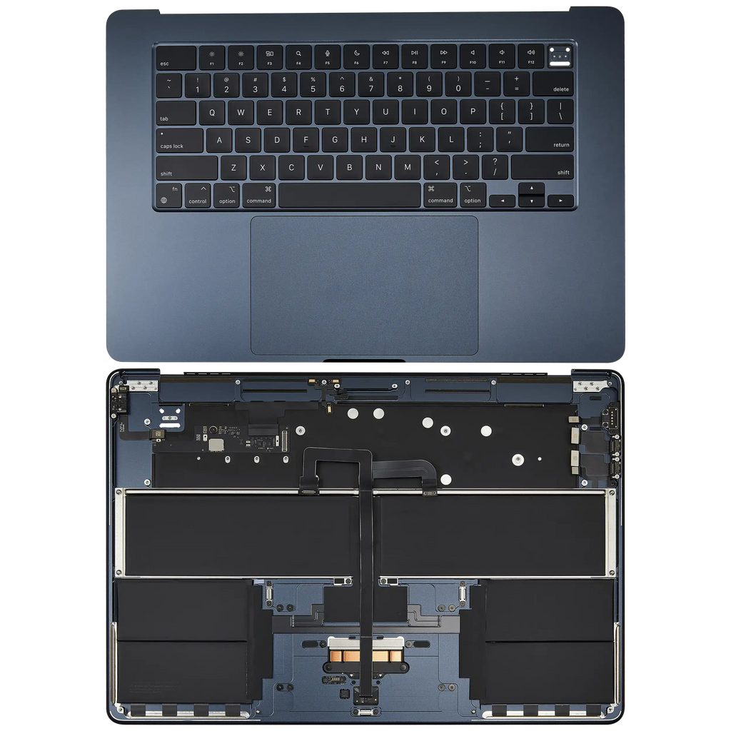 Top Case with Battery and Keyboard for MacBook Air 15" (A3114 / Mid 2024) (Midnight) (US Keyboard)