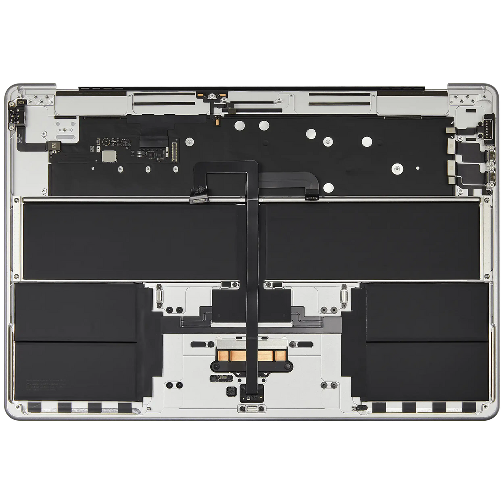 Topcase m. Akku & Tastatur f. MacBook Air 15" A3114 Silber US