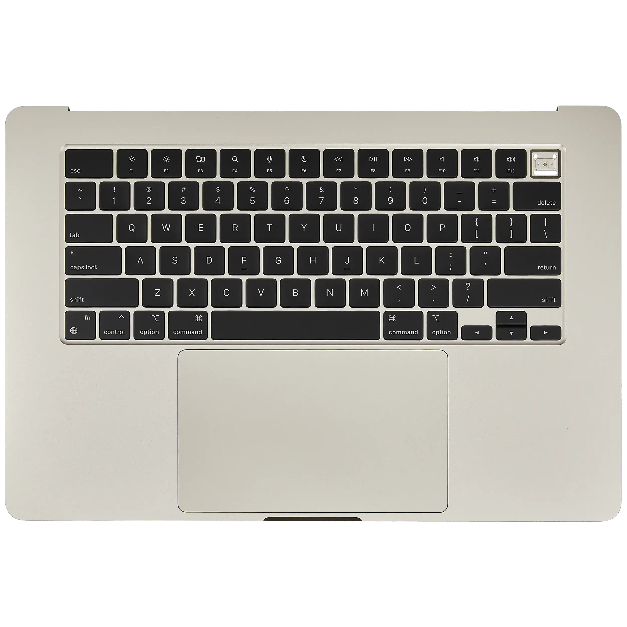 Top Case with Battery and Keyboard for MacBook Air 15" (A3114 / Mid 2024) (Starlight) (US Keyboard)