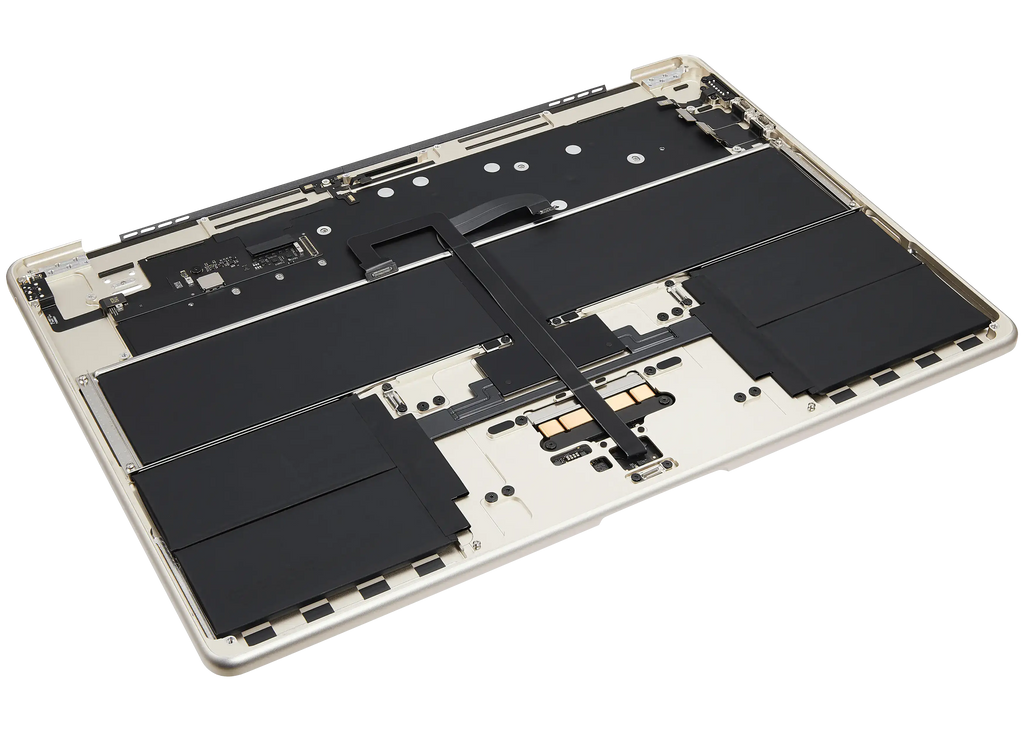Top Case with Battery and Keyboard for MacBook Air 15" (A3114 / Mid 2024) (Starlight) (US Keyboard)