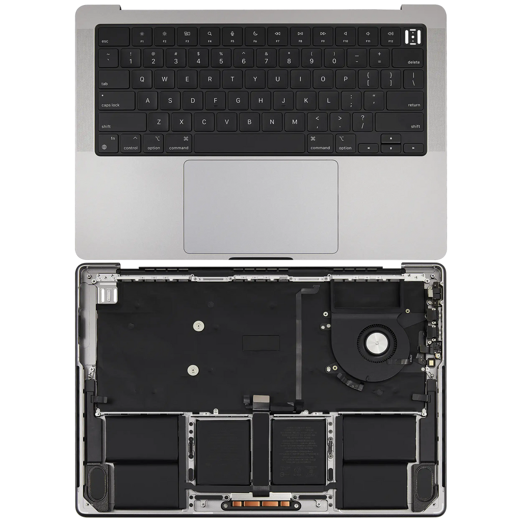 Top Case mit Keyboard (ANSI US) für MacBook Pro 14" A2918 (2023) (Space Grau)