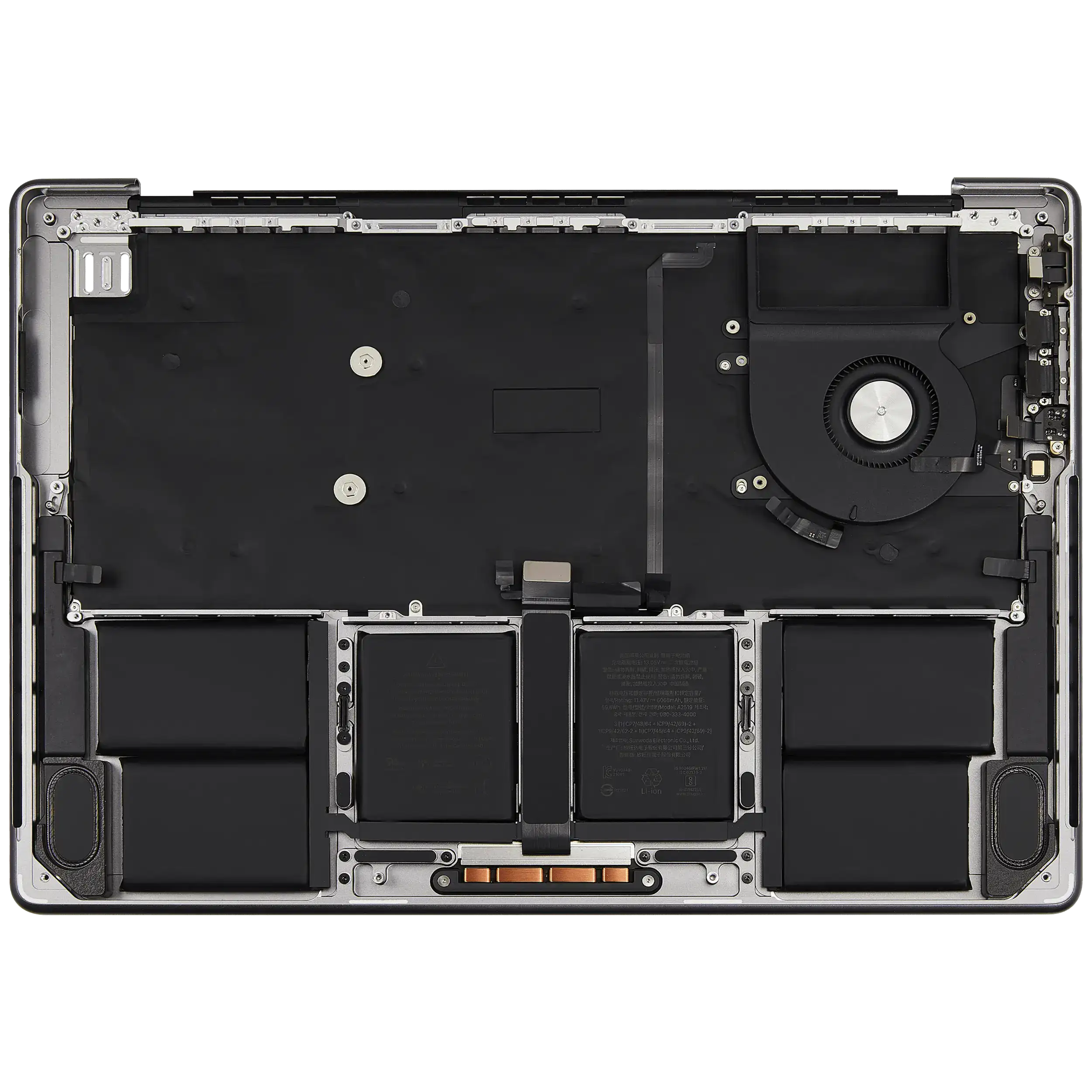 Top Case mit Keyboard (ANSI US) für MacBook Pro 14" A2918 (2023) (Space Grau)