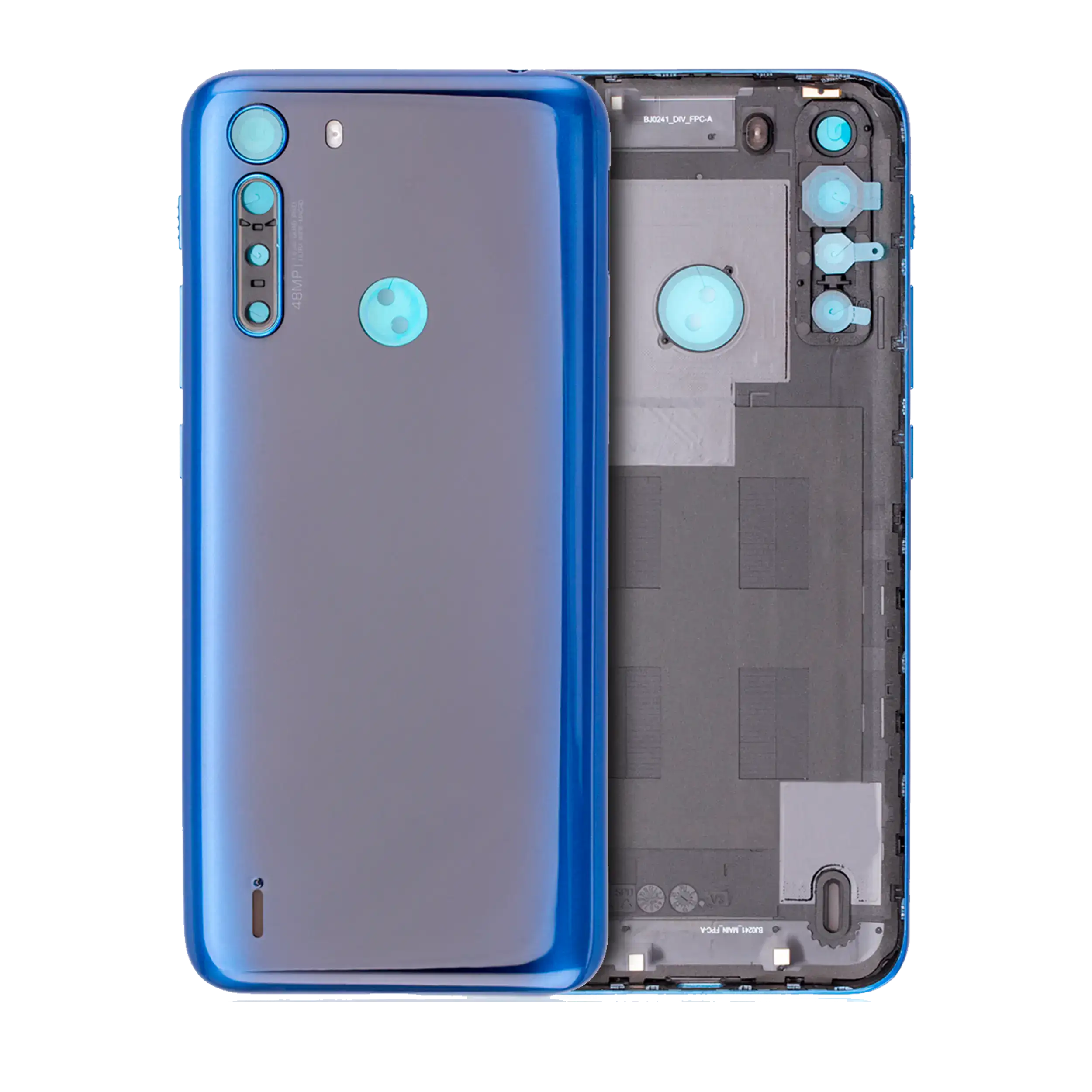 Backcover Glass für Motorola One Fusion (XT2073 / 2020) (Deep Sapphire Blue)