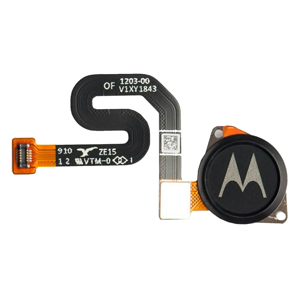 Fingerprint Scanner with Adhesive Strip for Motorola Moto G7 Play (XT1952-X / 2019) (Original OEM) (Black)
