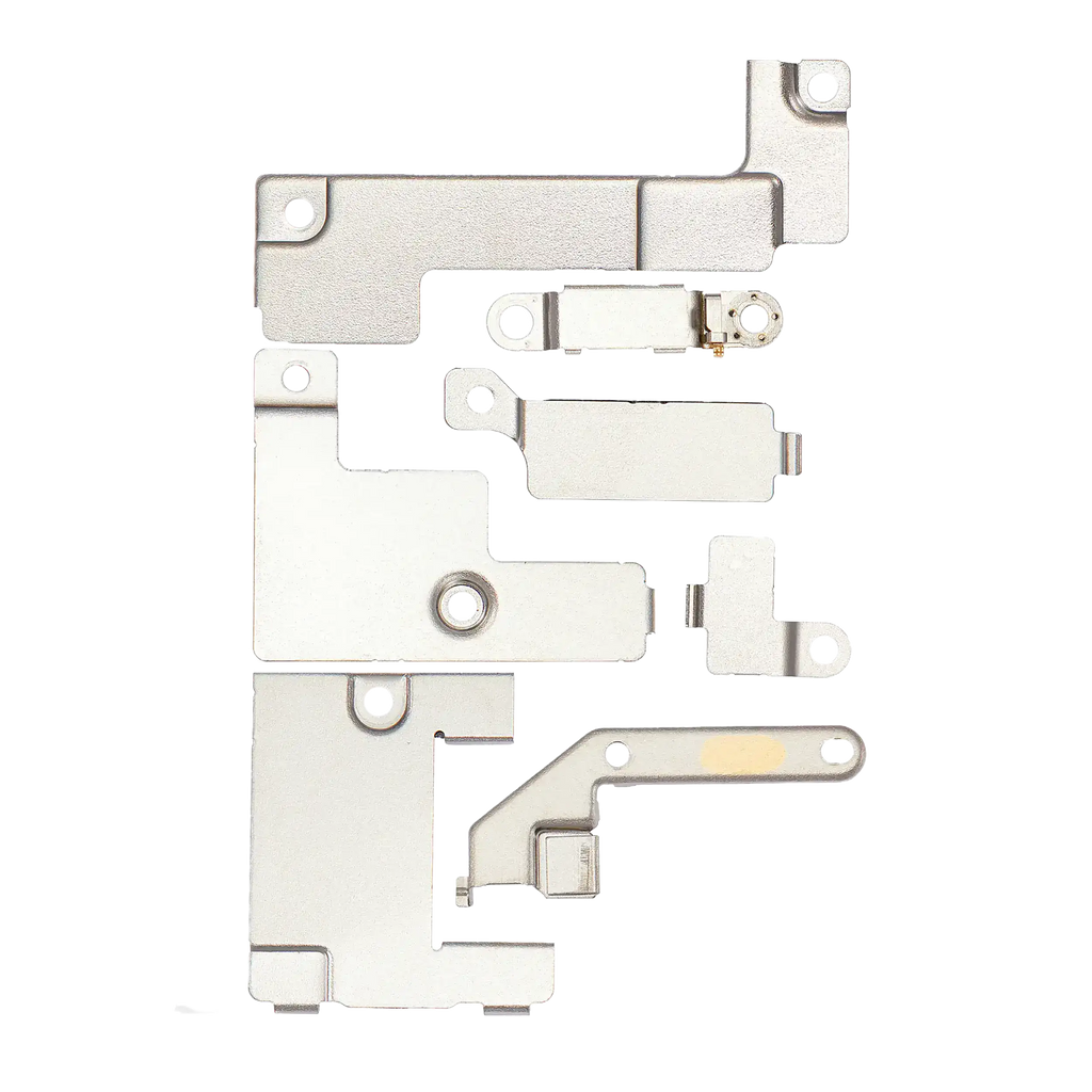 Kleiner Metallhalter und Schrauben (auf dem Motherboard) für iPhone 14 Plus