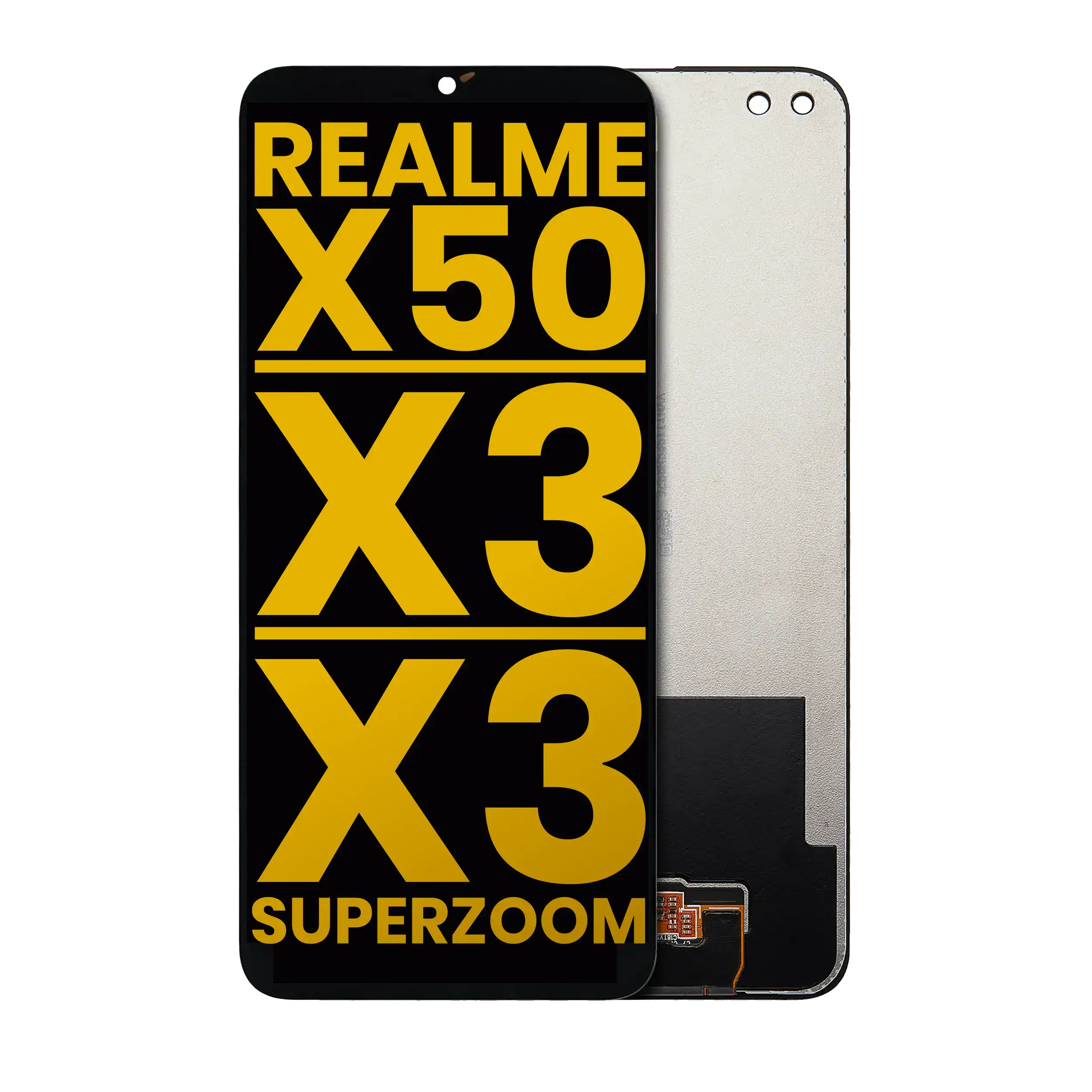LCD-Display ohne Rahmen für Realme X50 5G, X3, X3 SuperZoom (Generalüberholt)
