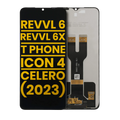 LCD Display No Frame for T-Mobile Revvl 6 / Revvl 6x 5G / T Phone / Cricket Icon 4 / Boost Mobile Celero 5G (2023) (Refurbished) (All Colors)