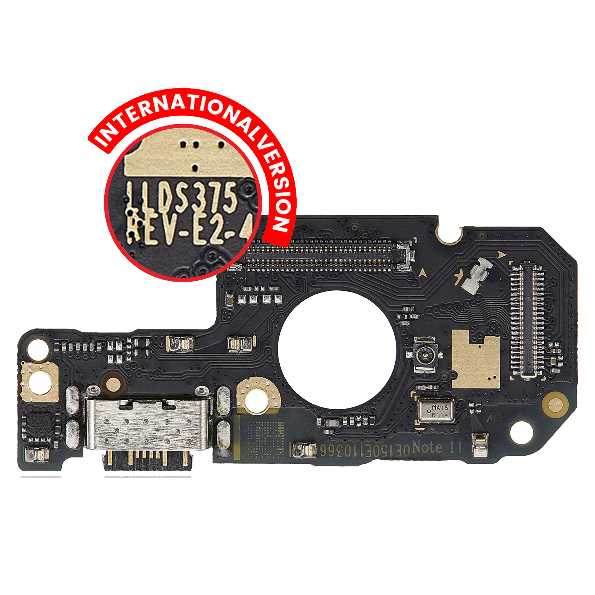 Ladebuchse mit PCB-Platine für Xiaomi Redmi Note 11 4G (Internationale Version)