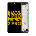 OLED-Display mit Rahmen für Revvl 7 Pro / T Phone 2 Pro 5G Refurbished