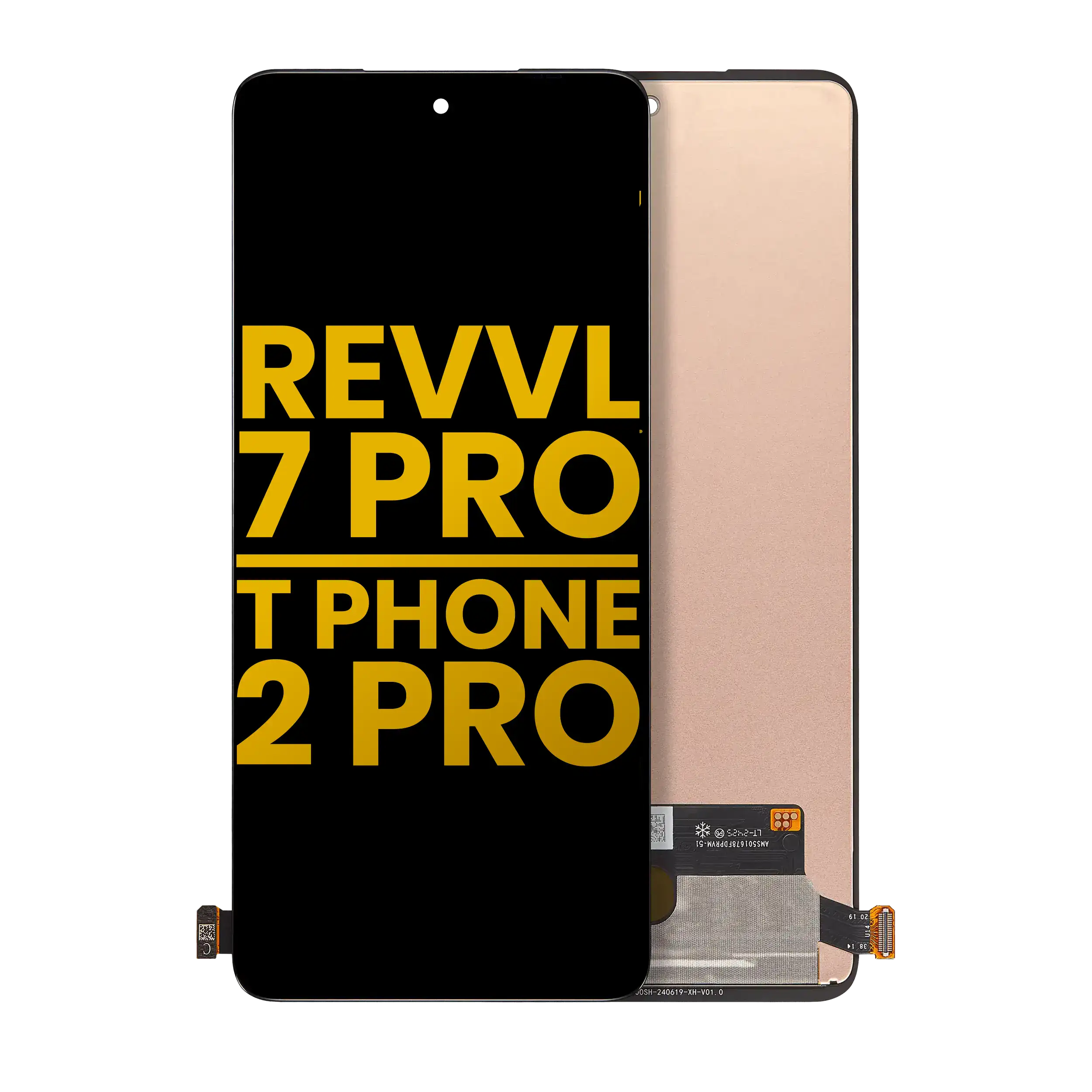 OLED-Display ohne Rahmen Revvl 7 Pro / T Phone 2 Pro Refurbished (alle Farben)