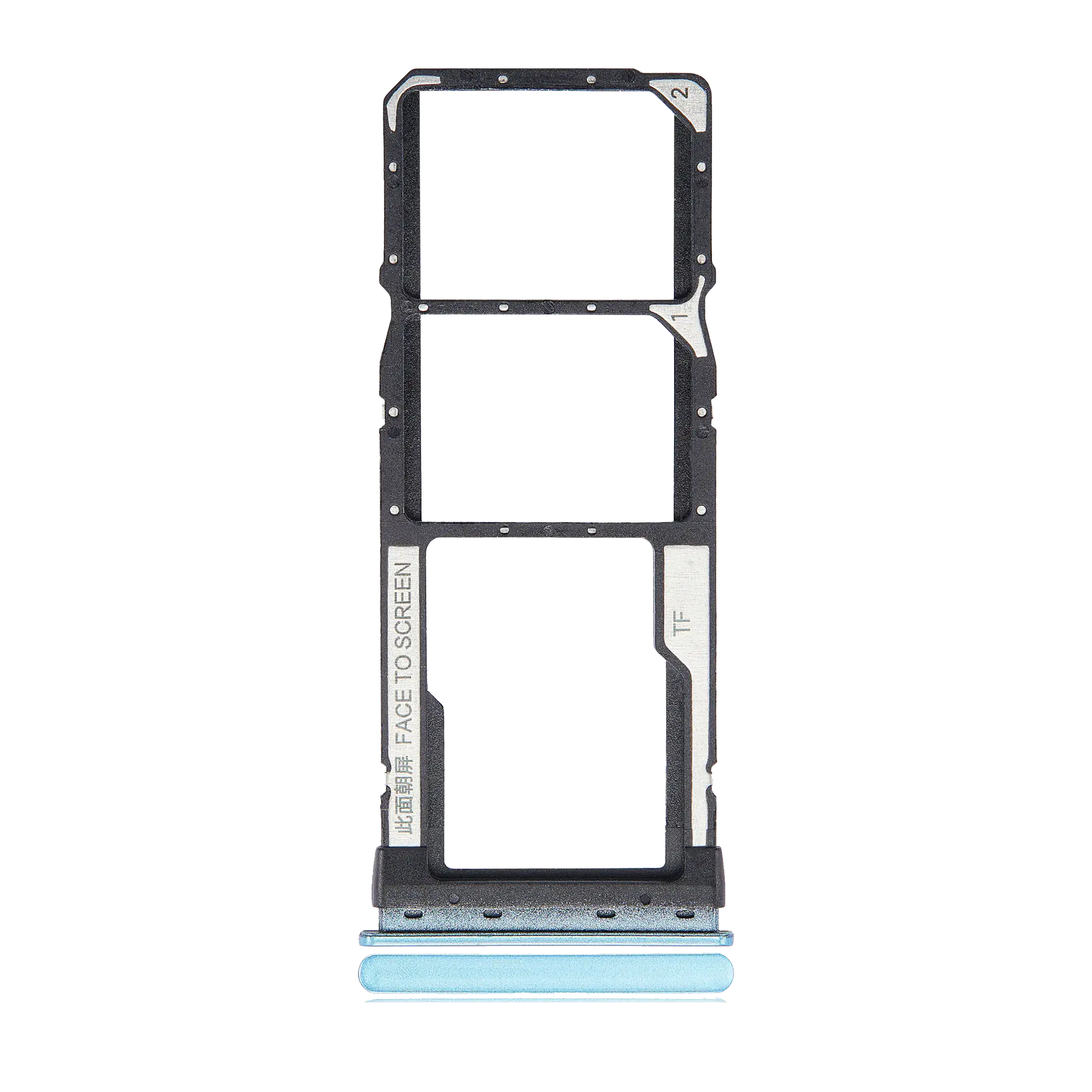 Dual-SIM-Kartenfach für Xiaomi Redmi Note 9T / Note 9 5G (Grün)