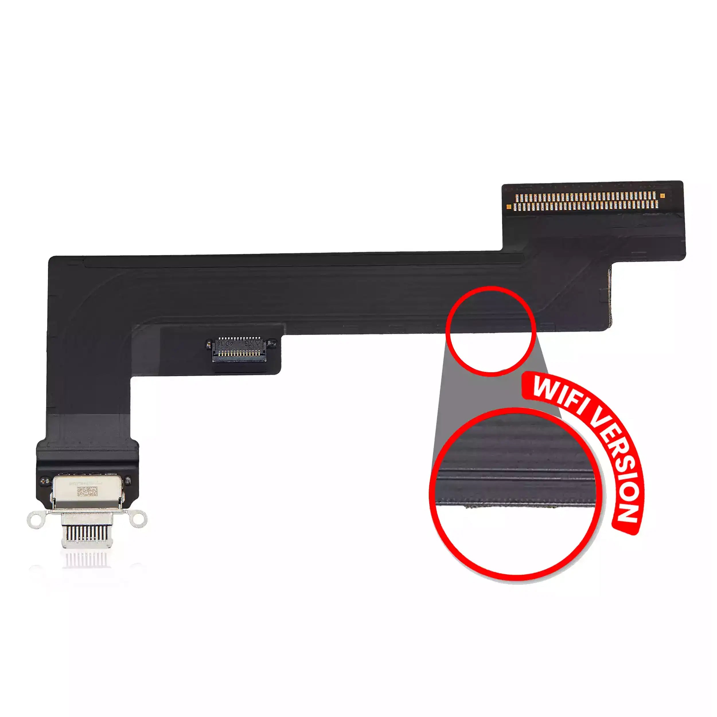 Ladebuchse-Flexkabel iPad Air 4 WiFi gebrauchter OEM-Ausbau, Qualität A Weiß