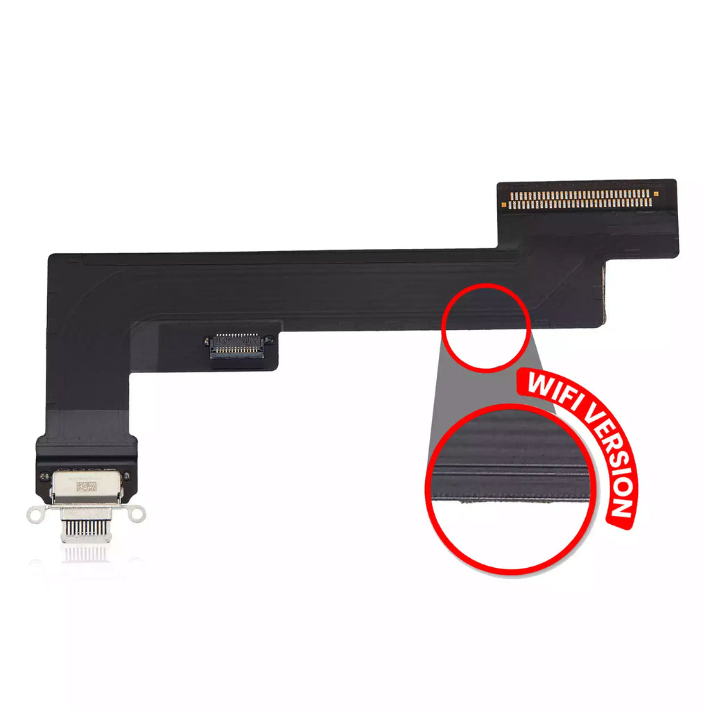 Ladebuchse-Flexkabel iPad Air 4 WiFi gebrauchter OEM-Ausbau, Qualität A Weiß