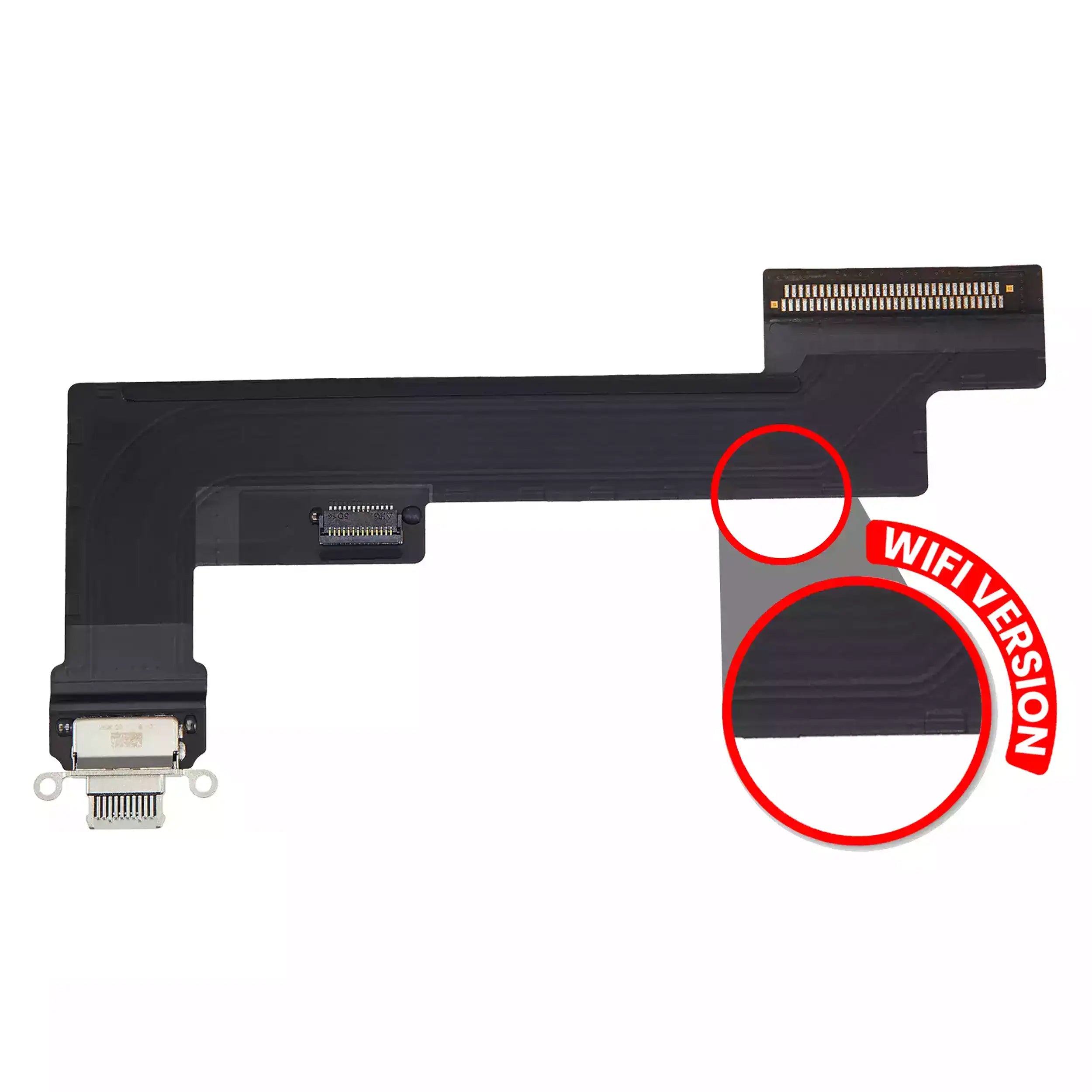 Charging Port Flex Cable for iPad Air 4 (WiFi Only) (Used OEM Pull, Quality A) (Green)