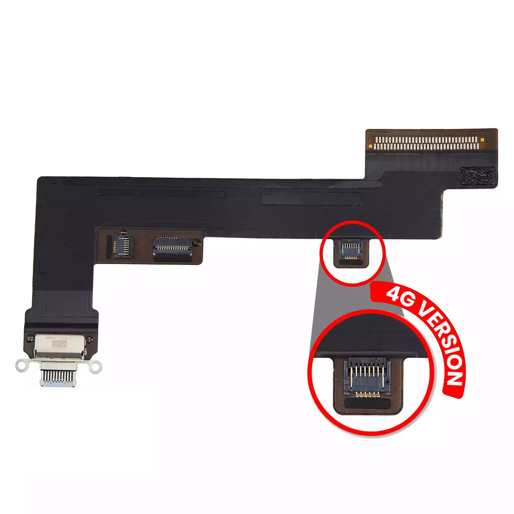 Original OEM-Ausbau Qualität A (gebraucht) – iPad Air 4 Cellular Ladebuchse Flex