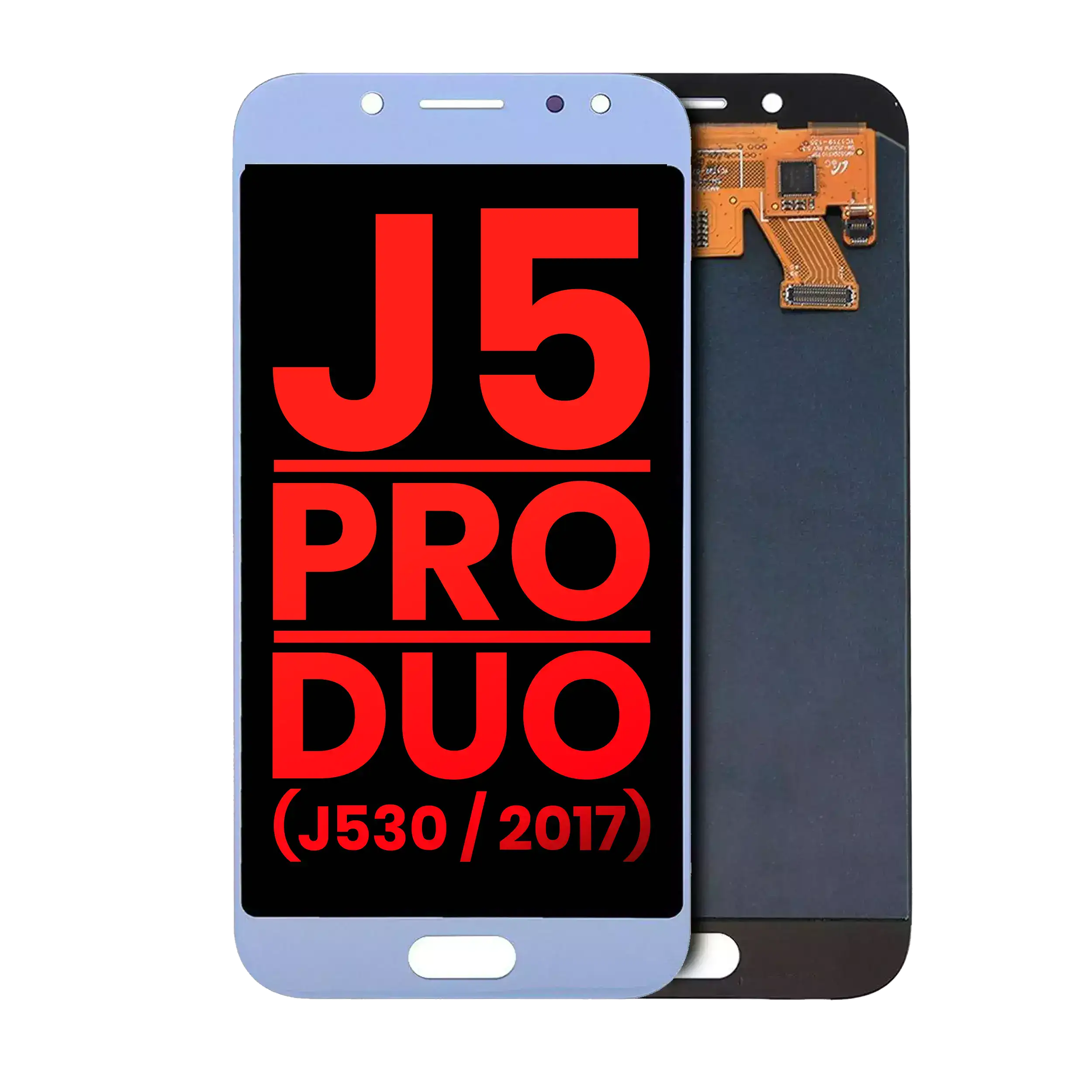 OLED-Display o. Rahmen Samsung J5 Pro J530 Plus Blau/Silber