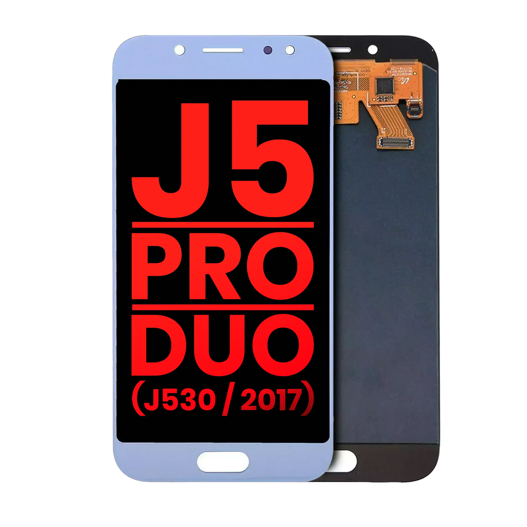 OLED-Display o. Rahmen Samsung J5 Pro J530 Plus Blau/Silber