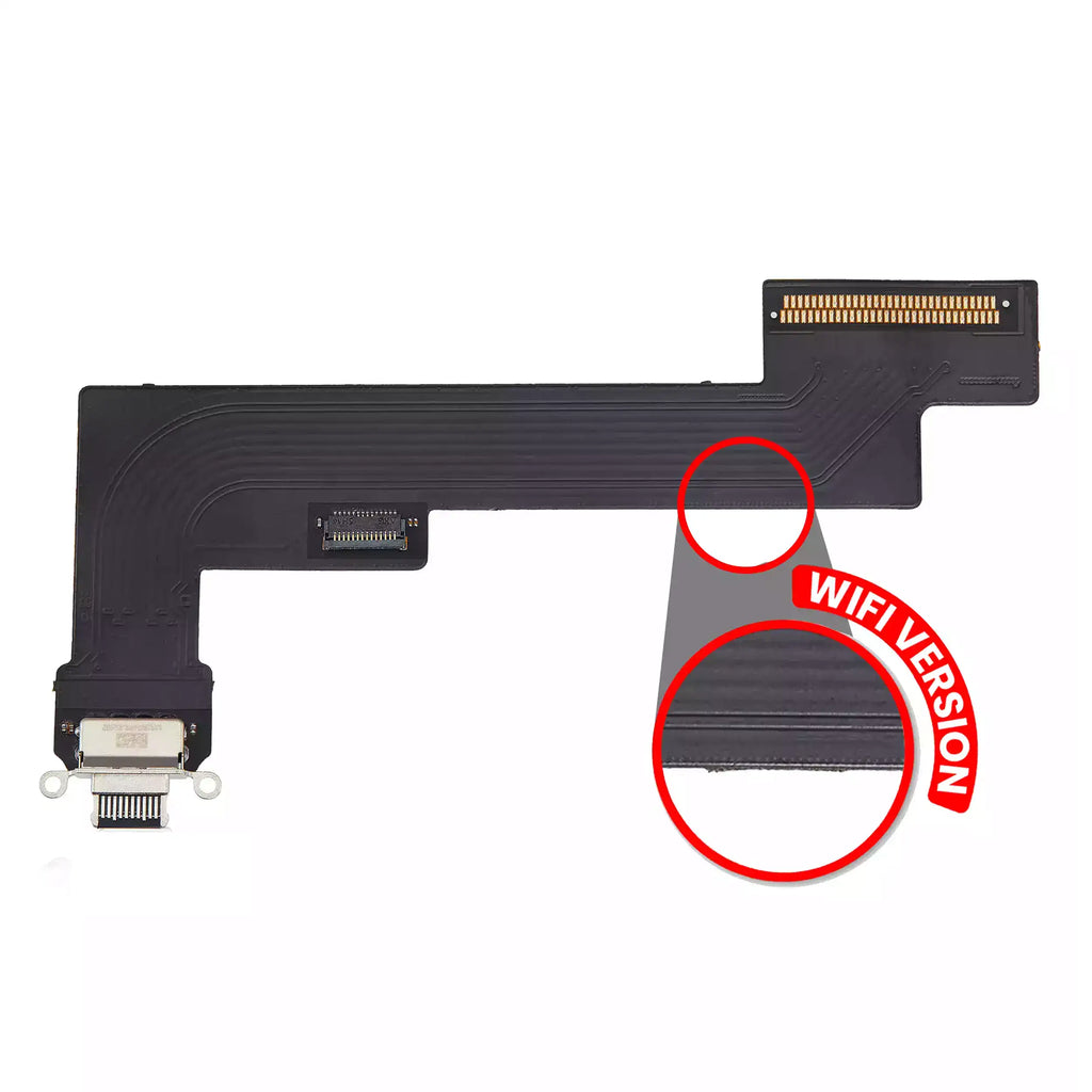 Ladebuchse Flexkabel für iPad Air 5 (WiFi Only) (Aftermarket Plus) (Space Grau)