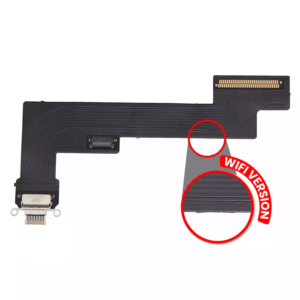 Charging Port Flex Cable for iPad Air 5 (Wi-Fi only) (Aftermarket Plus) (Pink)