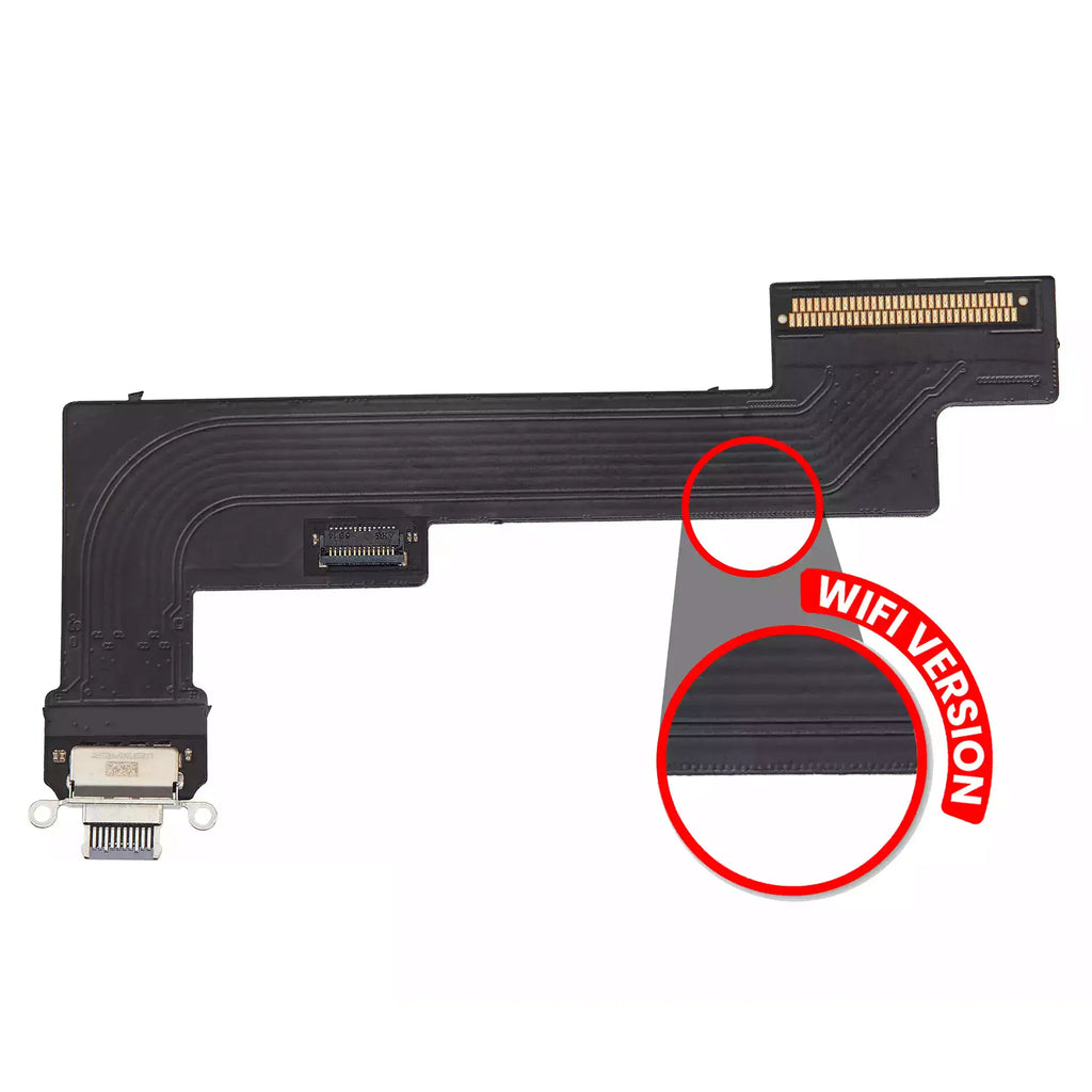 Charging Port Flex Cable for iPad Air 5 (WiFi Only) (Aftermarket Plus) (Purple)