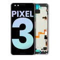 OLED-Display mit Rahmen für Google Pixel 3 (Original OEM) (Clearly White)