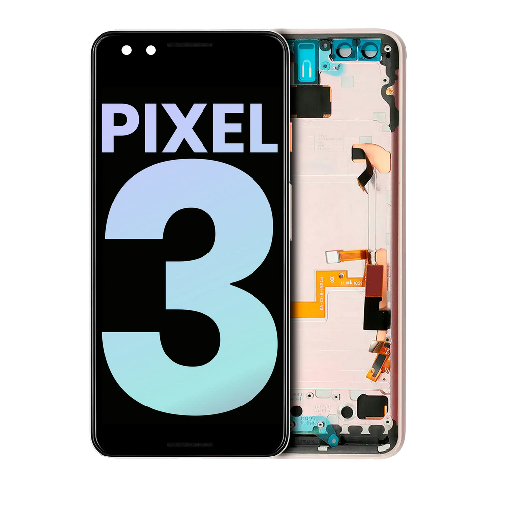 OLED Display with Frame for Google Pixel 3 (Original OEM) (Pink)