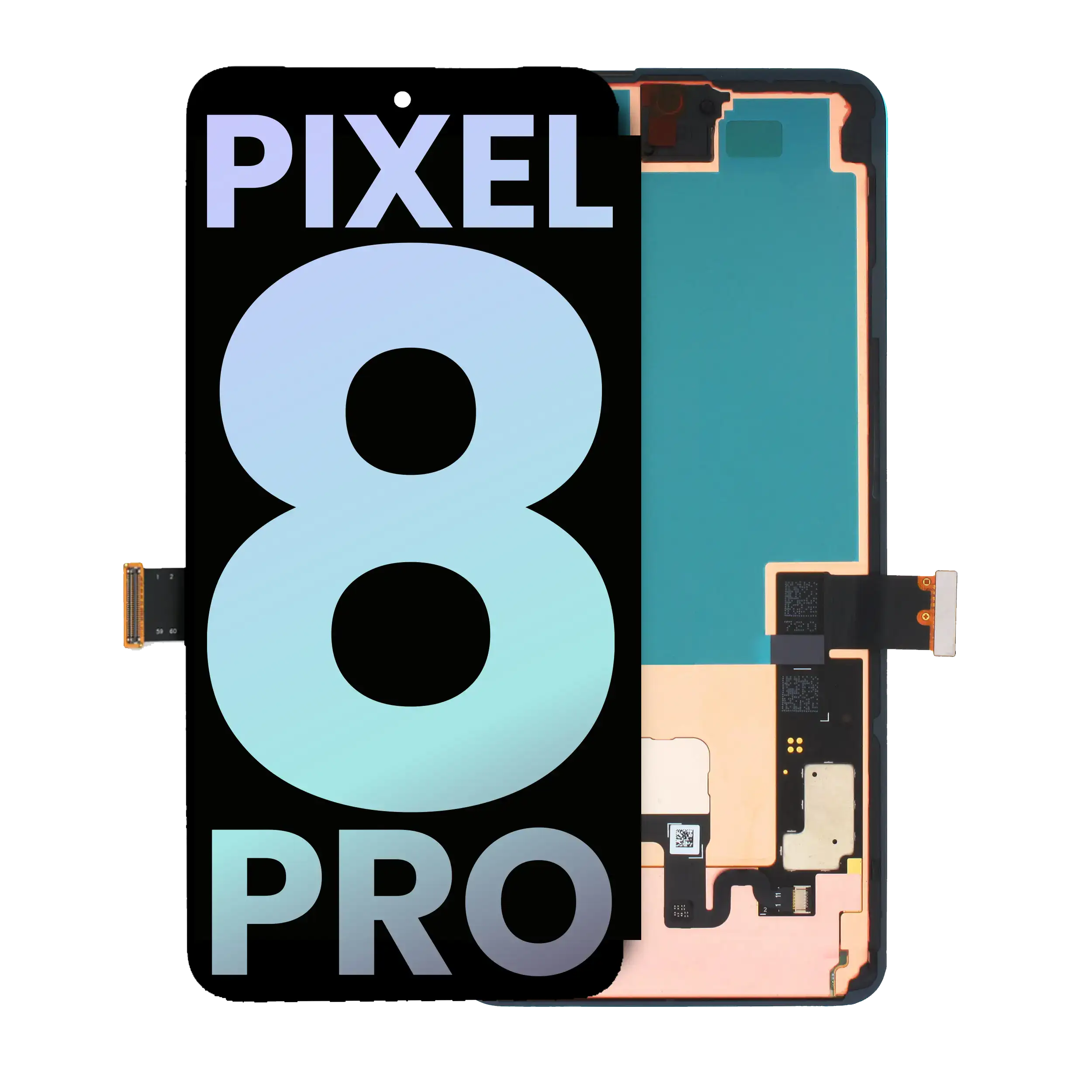 OLED Display with Frame and Fingerprint Sensor for Google Pixel 8 Pro (Original OEM) (all colors)