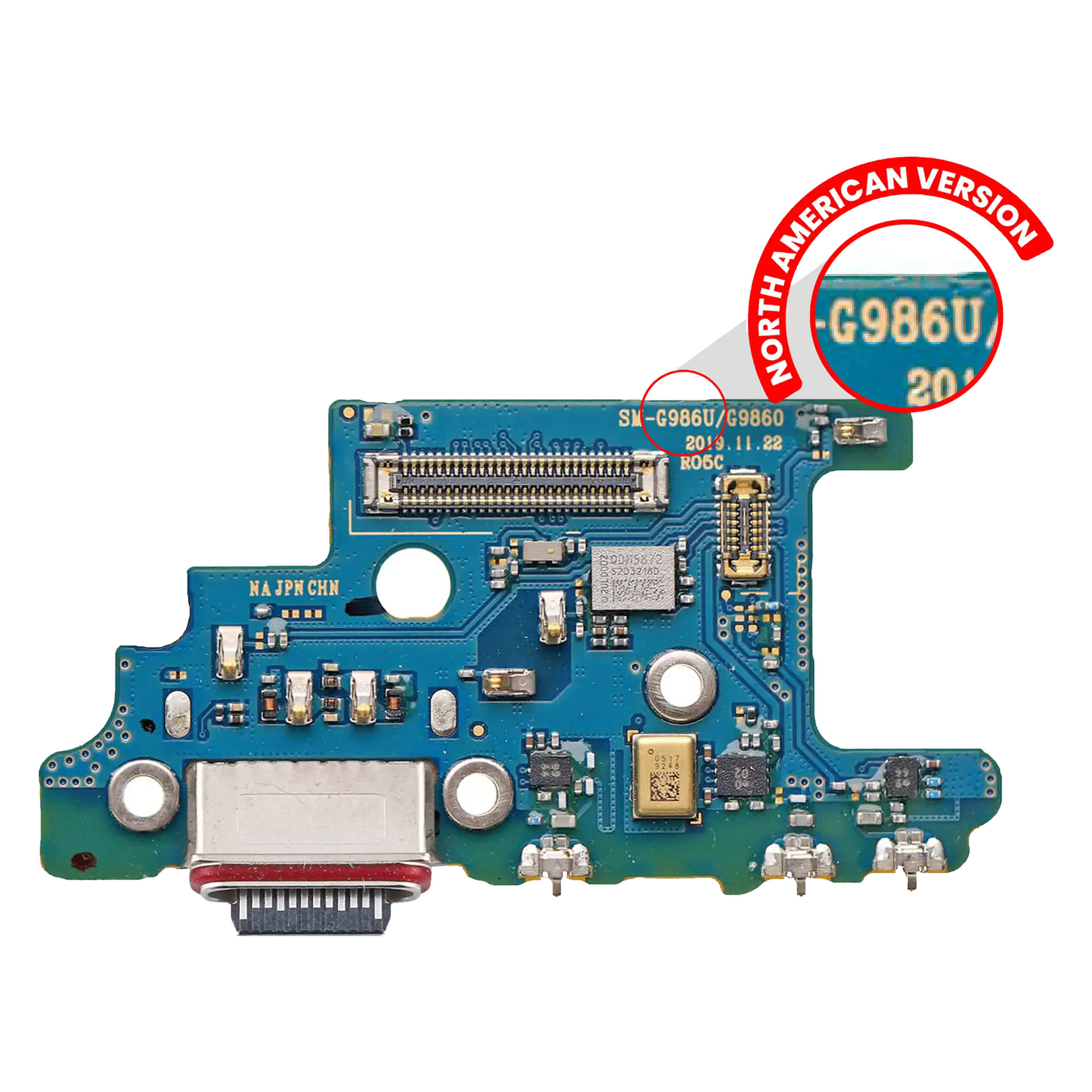 Charging Port with Board for Samsung Galaxy S20 Plus 5G (G986U) (US Version) (Premium)