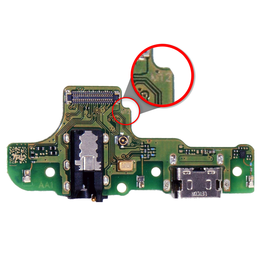 Charging Port with PCB for Samsung Galaxy A20s (A207F / 2019) (M12) (International Version) (Aftermarket Plus)