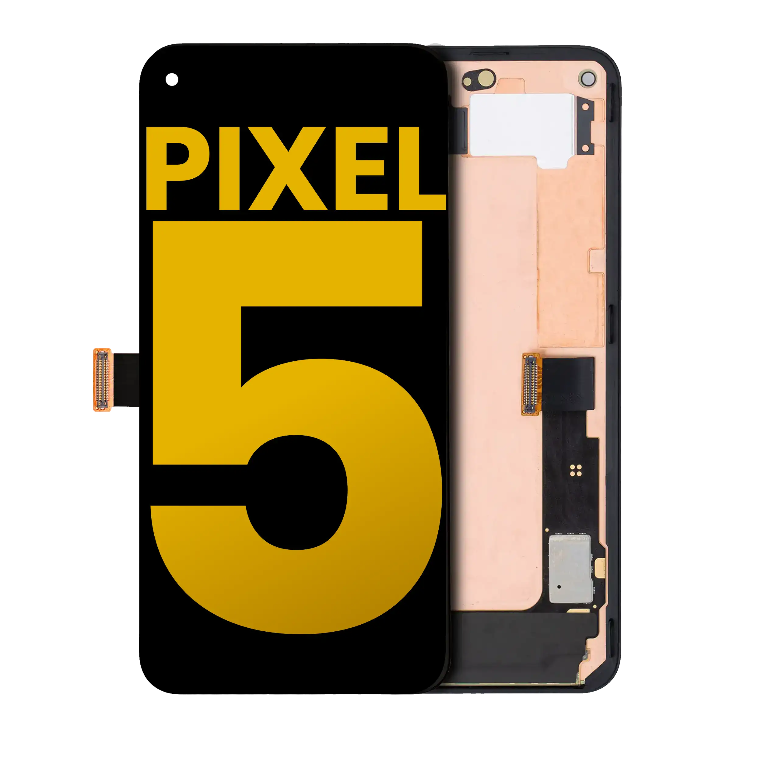 OLED Display with Frame for Google Pixel 5 (Refurbished) (Just Black)