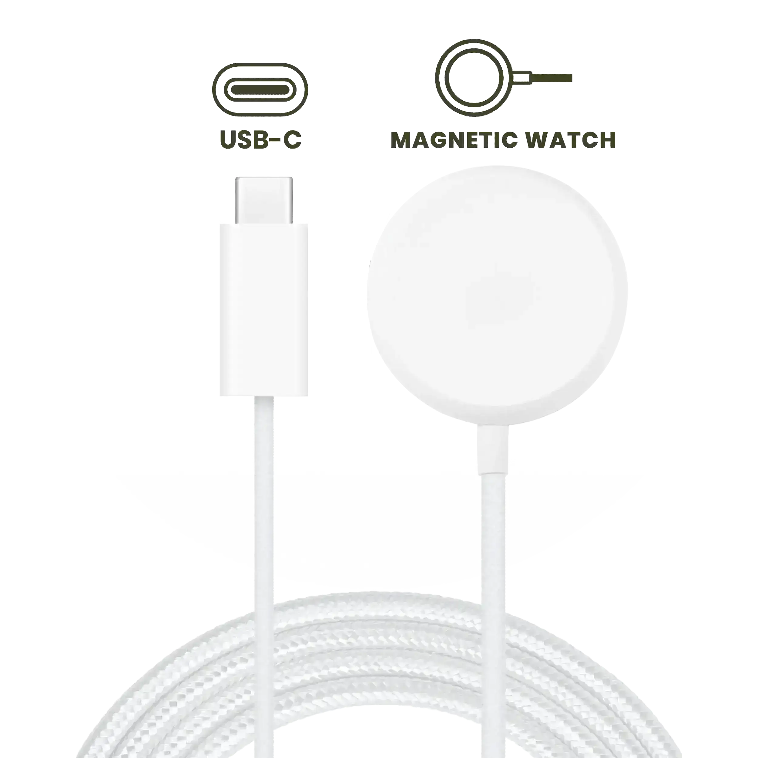 USB-C Magnetic Strap Charging Cable for Google Pixel Watch Series (1m / 3.3ft) (OEM Grade: A)