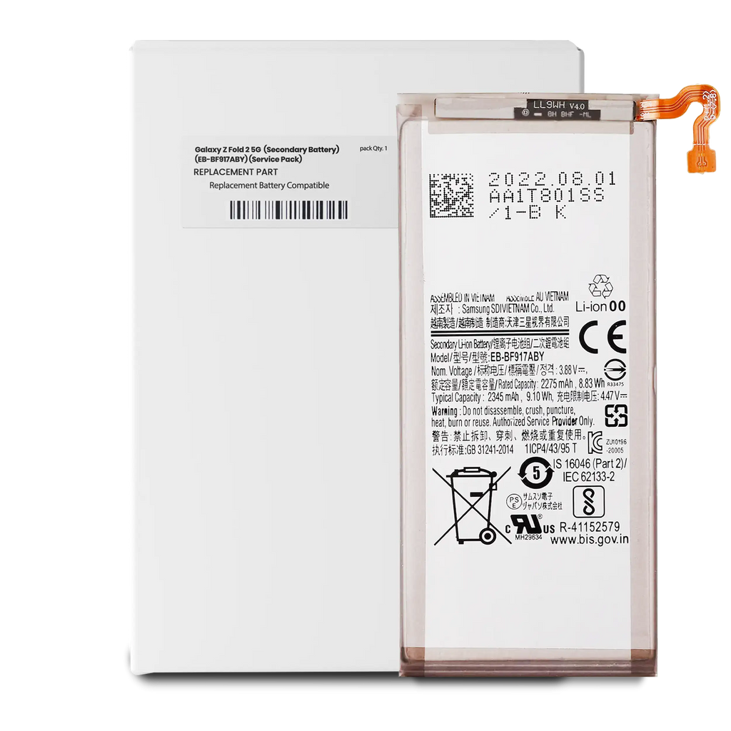 Replacement Battery (Secondary) for Samsung Galaxy Z Fold 2 5G (EB-BF917ABY) (Service Pack)
