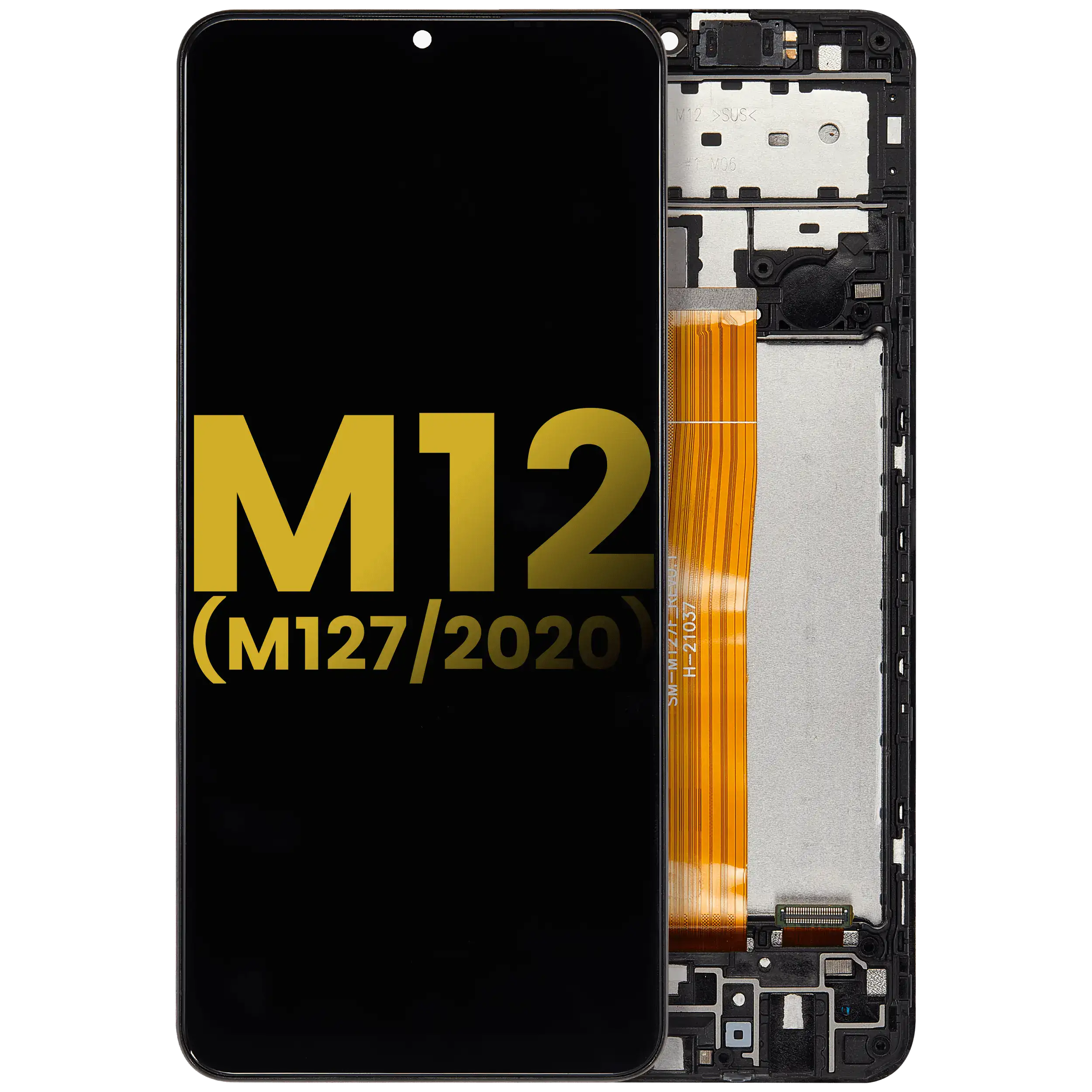 LCD Display with Frame for Samsung Galaxy M12 (M127 / 2020) (Refurbished) (All Colors)