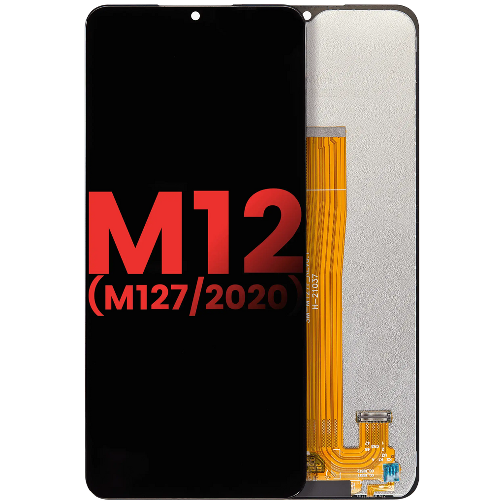 LCD-Display ohne Rahmen für Samsung Galaxy M12 Aftermarket Plus farbig