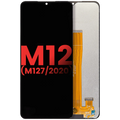 LCD-Display ohne Rahmen für Samsung Galaxy M12 Aftermarket Plus farbig