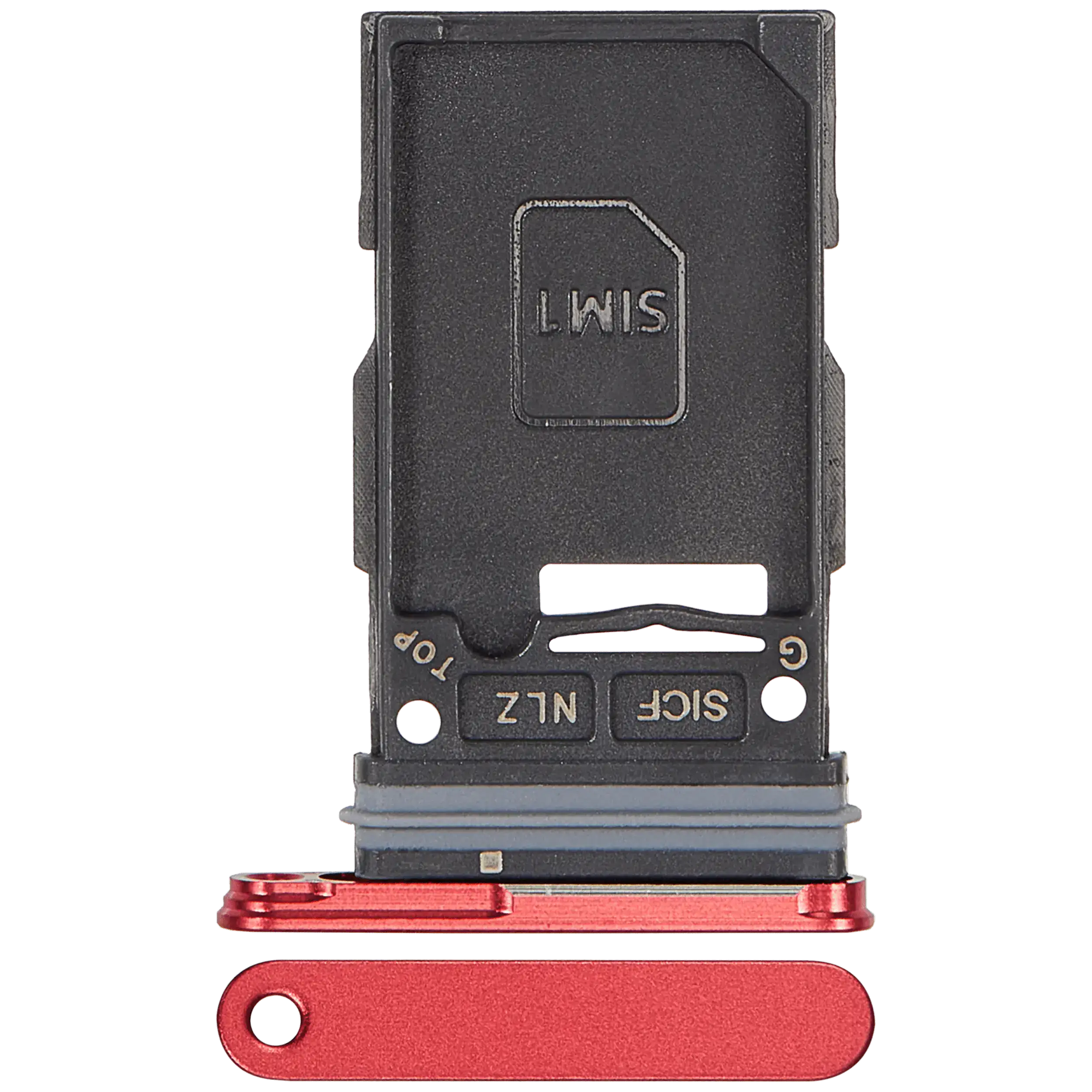 Single SIM Card Tray for Samsung Galaxy S25 / S25 Plus (Premium) (Coral Red)
