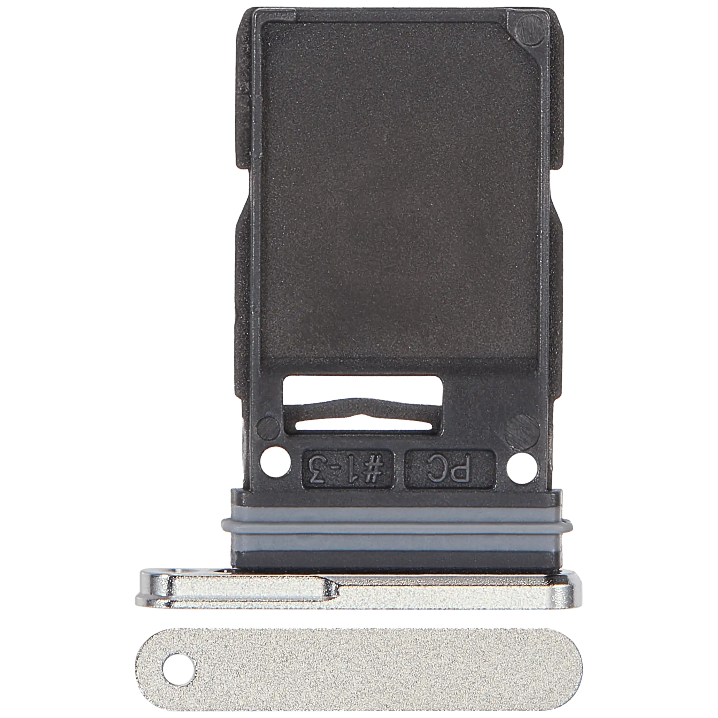 Einzelner SIM-Kartenträger für Samsung Galaxy S25 Ultra (Titanium Weiß Silber)
